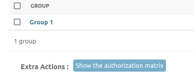 Show Authorization Matrix Button